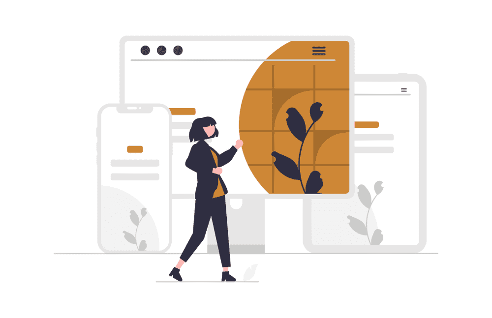 Web devices illustration